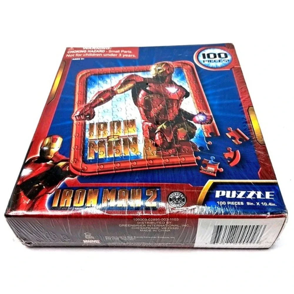 MARVEL IRON MAN 2 MOVIE JIGSAW‎ PUZZLE 100 PIECES New **SEALED***